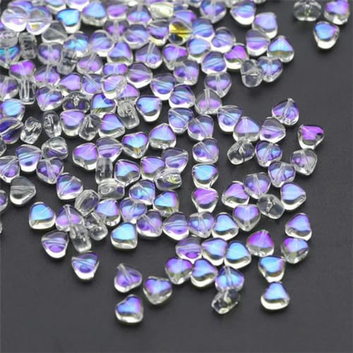 50 Stück/Los 8 mm mattierte Sternperlen mit Farbverlauf, lose Abstandsperlen aus tschechischem Glas zur Schmuckherstellung, handgefertigtes DIY-Zubehör, 28–8 mm (50 Stück) von BGPFJK