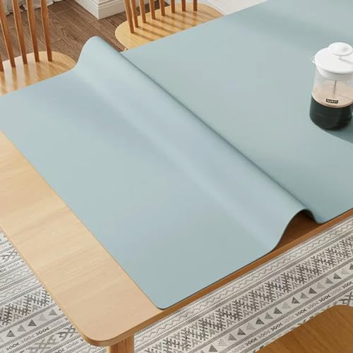 BGPFJK Dekorative Tischsets, ölbeständige, wärmeisolierende Matte, wasserdichtes Leder, waschbar, für den Haushalt, Couchtisch-Schreibtischunterlage-YO1416-ZD-100x200cm von BGPFJK