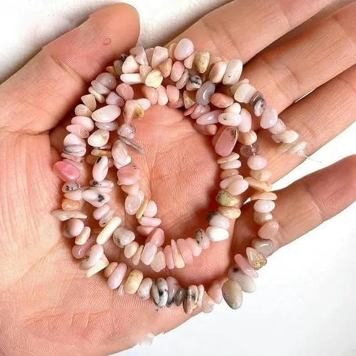 Korallen-Amethyst-Granat-Steinperlenform für die Schmuckherstellung von DIY-Halsketten und Armbändern, rosa Opal, 86,4 cm von BGPFJK