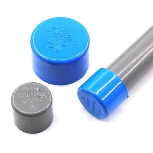 Stück ID 20~32 mm blaue PVC-Rohr-Endkappenverbinder Garten-Wasserrohr-Endstopfenverbindung Kunststoffrohrverschraubungen-ID 32 mm von BGPFJK