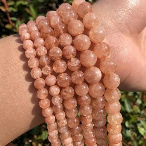 Sunstone Perline Allentati Rotondi Del Distanziatore Perline Perline di Pietra 15''Strang 4/6/8/10/12mm Angelite pietra Per Monili Che Fanno I Braccialetti FAI DA TE-Pink Jade-6mm 61piecess P von BGPFJK