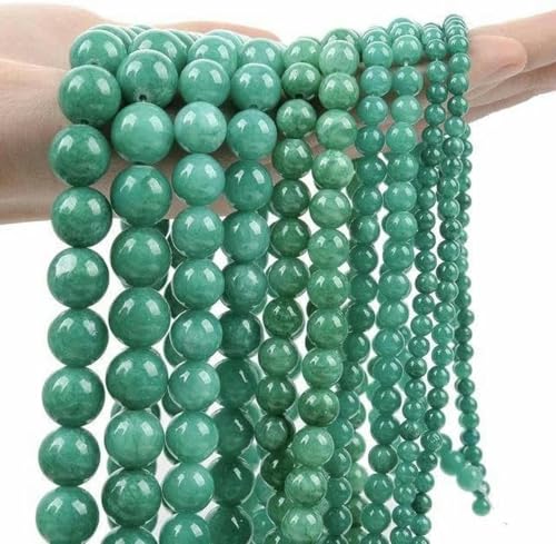 Topas-Jade-Chalcedon, lose Abstandsperlen zur Schmuckherstellung, DIY-Armbandzubehör, 4–12 mm, H8966 – 4 mm, ca. 90 Stück von BGPFJK