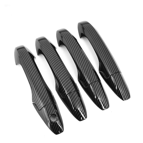 Auto-Außentürgriffe Für CRV CR-V 2007 2008 2009 2010 2011 Auto Türgriff Schüssel Abdeckung Dekor Aufkleber Styling Zubehör(Carbon Door Handle) von BGRVCKS