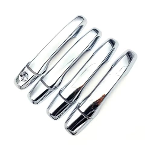 BGRVCKS Auto-Außentürgriffe Für Für Explorer 2011 2012 2013 2014 2015 2016 2017 2018 2019 Auto Türgriff Abdeckung Trim Cap Zubehör(Chrom ohne Loch) von BGRVCKS