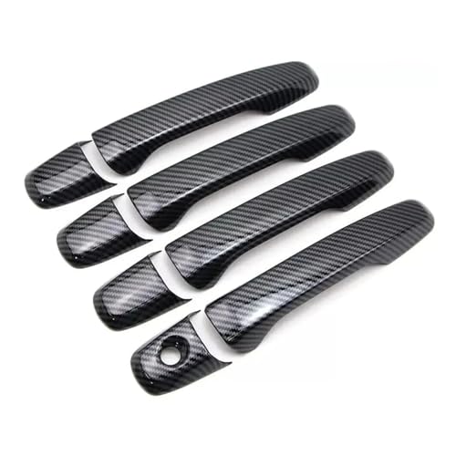 BGRVCKS Auto-Außentürgriffe Für Für Explorer 2011 2012 2013 2014 2015 2016 2017 2018 2019 Auto Türgriff Abdeckung Trim Cap Zubehör(Kohlenstoff ohne Loch) von BGRVCKS