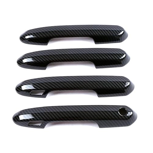 BGRVCKS Auto-Außentürgriffe Für Toyota Rav 4 Rav4 2019 2020 2021 2022 2023 Türgriffabdeckung Dekoration Schutz Trim Mit 2 Smart(Carbonfaserfarbe) von BGRVCKS