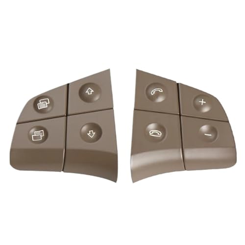 BGRVCKS Lenkrad-Schaltwippen Multifunktions-Lenkradschalter-Set Für Mercedes Für Benz W164 W245 W251(Modell A Beige) von BGRVCKS