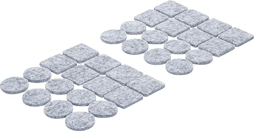 BGS Diy 80704 | Filzgleiter-Satz | grau-meliert | 32-tlg. von BGS Do it yourself