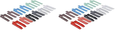 BGS Diy 80724 | Kunststoff-Unterlegkeile-Satz | 24-tlg. | zum Ausrichten von Türen, Möbeln (Packung mit 2) von BGS Do it yourself