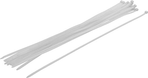 BGS Diy 80776 | Kabelbinder-Sortiment | 20-tlg. | weiß | 8,0 x 600 mm | Set | Nylon von BGS Do it yourself