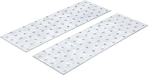 BGS Diy 80788 | Stahl-Lochplatten-Satz | 300 x 100 x 2 mm | 2-tlg. von BGS Do it yourself