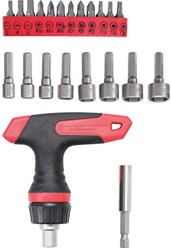 BGS Diy 20122 | Bit-/Steckschlüssel-Einsatz-Satz | mit Ratschen-T-Griff für Bits, umschaltbar | 22-tlg. BGS Diy 20122 | Bit-/Steckschlüssel-Einsatz-Satz | mit Ratschen-T-Griff für Bits, umschaltbar | 22-tlg. von BGS Do it yourself