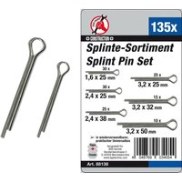 Splinte-Sortiment ø 1,6 - 3,2 mm 135-tlg. von BGS