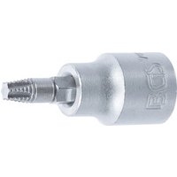 BGS Schraubenausdreher-Bit-Einsatz 7098-T27, Antrieb Innenvierkant 10 mm (3/8"), für defektes T-Profil (für Torx) T27 von BGS TECHNIC