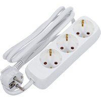 BGS Steckdosenleiste 3-fach Zuleitung 1,4 m 3 x 1,5 mm² IP 20 von BGS TECHNIC