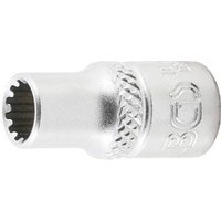 BGS Steckschlüssel-Einsatz Gear Lock 10106, Antrieb Innenvierkant 6,3 mm (1/4"), SW 6 mm von BGS TECHNIC