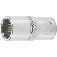 BGS Steckschlüssel-Einsatz Zwölfkant 10778, Antrieb Innenvierkant 6,3 mm (1/4"), SW 8 mm von BGS TECHNIC