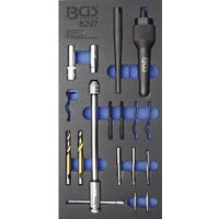 BGS Technic Werkstattwagen-Einlage, Werkstattwageneinlage Glühk.-Ausbau u. Gewinde-Reparatur-Satz M8 M10 - bunt von BGS TECHNIC