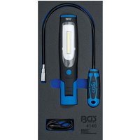 Werkstattwageneinlage 1/3: Handlampe und Magnetheberlampe 3-tlg. von BGS TECHNIC