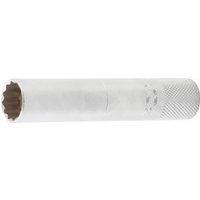 BGS Zündkerzen-Einsatz mit Magnet, Zwölfkant, lang Antrieb Innenvierkant 10 mm SW 14 mm von BGS TECHNIC