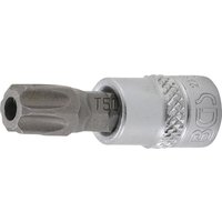 Bgs Technic - Bit-Einsatz Antrieb Innenvierkant 6,3 mm (1/4') T-Profil (für Torx) mit Bohrung T50 von BGS TECHNIC