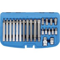 Bgs Technic - Bit-Satz Antrieb Außensechskant 10 mm (3/8') Keil-Profil (für Ribe) 22-tlg. von BGS TECHNIC