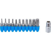 BGS Bit-Satz Antrieb Außensechskant 6,3 mm (1/4") Abtrieb T-Profil (für Torx) 11tlg. - 784 von BGS TECHNIC