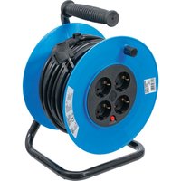 Kabeltrommel 25 m 3 x 1,5 mm² 4 Steckdosen IP 20 3000 W von BGS TECHNIC