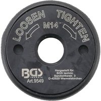 Schnellspannmutter für Winkelschleifer M14 von BGS TECHNIC