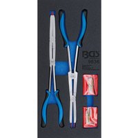 Bgs Technic - Werkstattwageneinlage 1/3: Doppelgelenk-Sprengringzangen-Satz auswechselbare Spitzen 345 mm von BGS TECHNIC