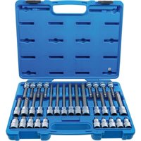 Bit-Einsatz-Satz Antrieb Innenvierkant 12,5 mm (1/2") TP-Profil (für Torx Plus) TP20 - TP70 32-tlg. von BGS TECHNIC