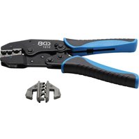 Bgs Technic - Crimpzange mit Ratschenfunktion auswechselbare Pressprofileinsätze von BGS TECHNIC