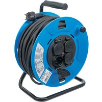 Kabeltrommel 50 m 3 x 1,5 mm² 4 Steckdosen mit Verschlusskappe ip 44 3500 w von BGS TECHNIC