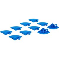 Kunststoff-Fliesen-Eckelement-Set Klick-System 57 x 57 x 18 mm 10-tlg. von BGS TECHNIC