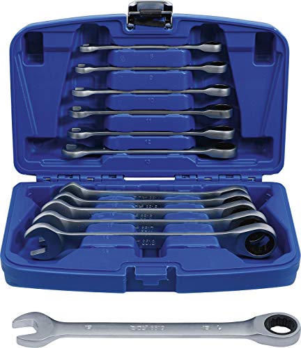 BGS Ratschenring-Maulschlüssel-Satz - SW 8-19 mm - 12-tlg. von BGS
