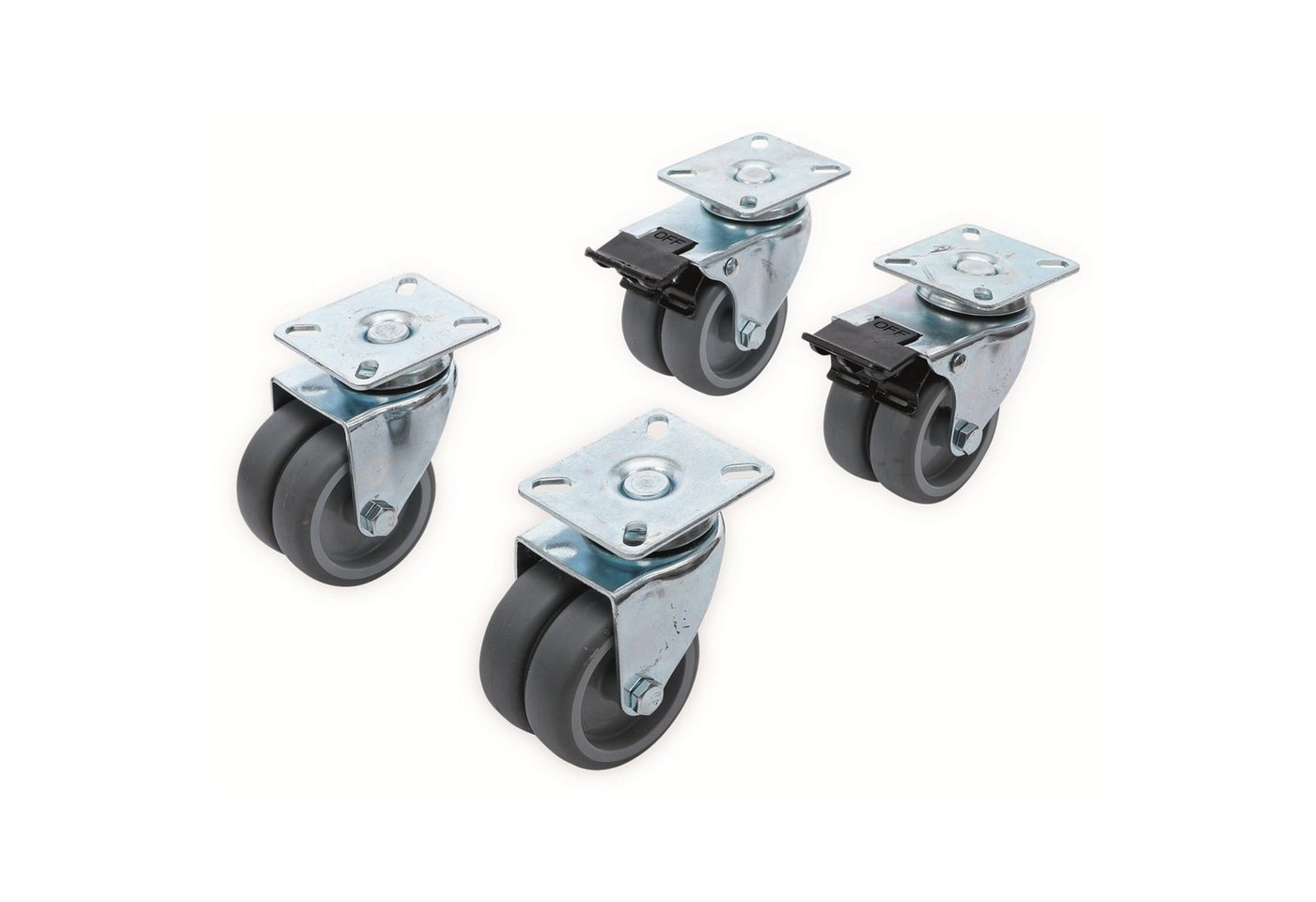 BGS technic Doppelrolle BGS TECHNIC Doppellenkrollen Satz Kugelgelagert 81940 Ø 75 mm, 4 tlg. BGS technic Doppelrolle BGS TECHNIC Doppellenkrollen Satz Kugelgelagert 81940 Ø 75 mm, 4 tlg. von BGS technic