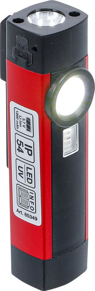 BGS technic LED Taschenlampe COB-LED / UV-Aluminium-Handleuchte, 1 W (1-St) von BGS technic