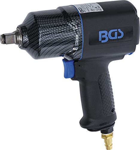BGS 9320 | Druckluft-Schlagschrauber | 12,5 mm (1/2") | 1756 Nm | Vierkant | Drehmoment-Einstellung möglich (Rechts- u. Linkslauf) von BGS
