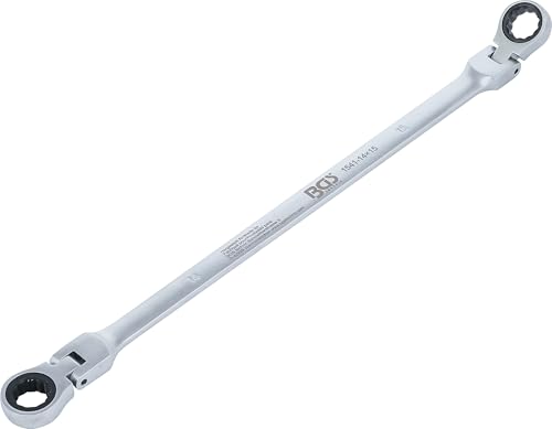 BGS 1541-14X15 | Doppel-Ratschen-Gelenkschlüssel | SW 14 x 15 mm von BGS