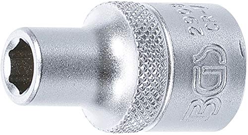 BGS 2908 | Steckschlüssel-Einsatz Sechskant | 12,5 mm (1/2") | SW 8 mm von BGS