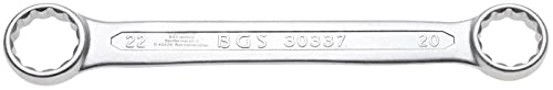 BGS 30337 | Doppel-Ringschlüssel | extra flach | SW 20 x 22 mm von BGS