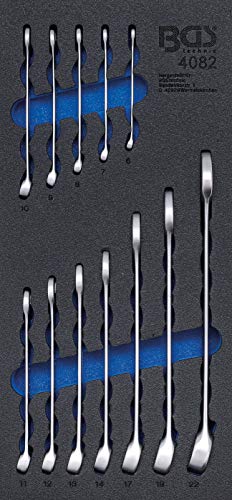 BGS 4082 | Werkstattwageneinlage 1/3: Maul-Ringschlüssel-Satz | 12-tlg. | SW 6 - 22 mm | Gabelringschlüssel BGS 4082 | Werkstattwageneinlage 1/3: Maul-Ringschlüssel-Satz | 12-tlg. | SW 6 - 22 mm | Gabelringschlüssel von BGS