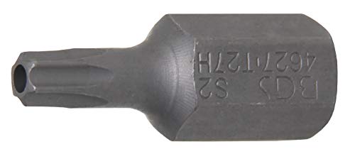 BGS 4627 | Bit | Länge 30 mm | Antrieb Außensechskant 10 mm (3/8") | T-Profil (für Torx) mit Bohrung T27 von BGS