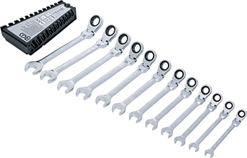 BGS 6546 | Ratschenring-Maulschlüssel-Satz | abwinkelbar | SW 8 - 19 mm | 12-tlg. BGS 6546 | Ratschenring-Maulschlüssel-Satz | abwinkelbar | SW 8 - 19 mm | 12-tlg. von BGS