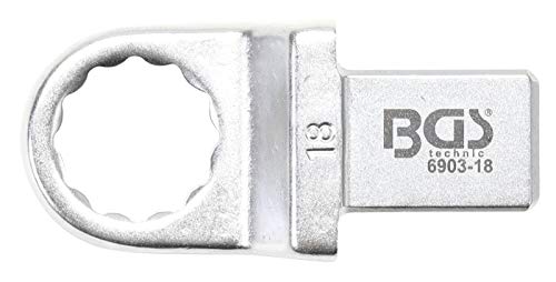 BGS 6903-18 | Einsteck-Ringschlüssel | 18 mm | Aufnahme 14 x 18 von BGS
