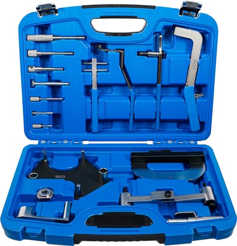 BGS Einstell- u. Arretierwerkzeugsatz für Renault Opel Volvo Zahnriemen Wechsel Einstell Arretier Werkzeugsatz Steuerriemen Nockenwellen Kurbelwellen 8154 Arretierwerkzeug Satz Motor Pumpenwelle Schwu von BGS