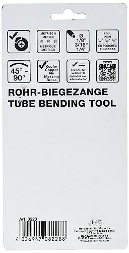 BGS 8228 | Rohr-Biegezange | für Rohr-Ø 3 - 4,75 - 6 mm | Rohrbiegegerät von BGS