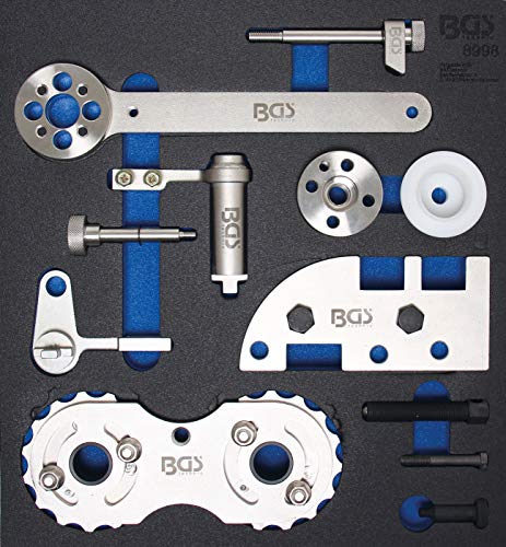 BGS 8998 | Werkstattwageneinlage 2/3: Motor-Einstellwerkzeug-Satz | für Volvo B4204 von BGS