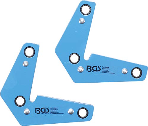 BGS 9684 | Kraft-Magnethalter-Satz | L-Form | 9 kg | 2-tlg. von BGS