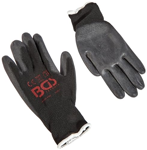BGS 9795 | Mechaniker-Handschuhe | Größe 7 (S) | schwarz | Arbeitshandschuhe | Ideal für Reparaturen, Feinarbeiten, Automobilindustrie, Autoservice, Werkstatt von BGS